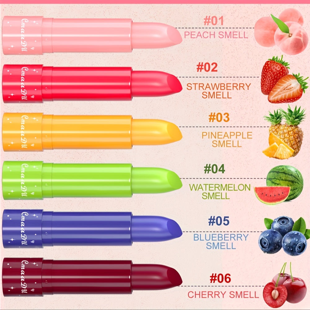 Women Men Lip Balm Set Cherry Fruity Flavor Moisturizing Hydrating