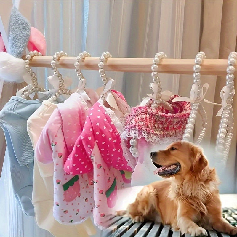 Set of 3 5 or 10 Mini Small Plastic Hangers with Bow Design for Clothes Storage Organizer