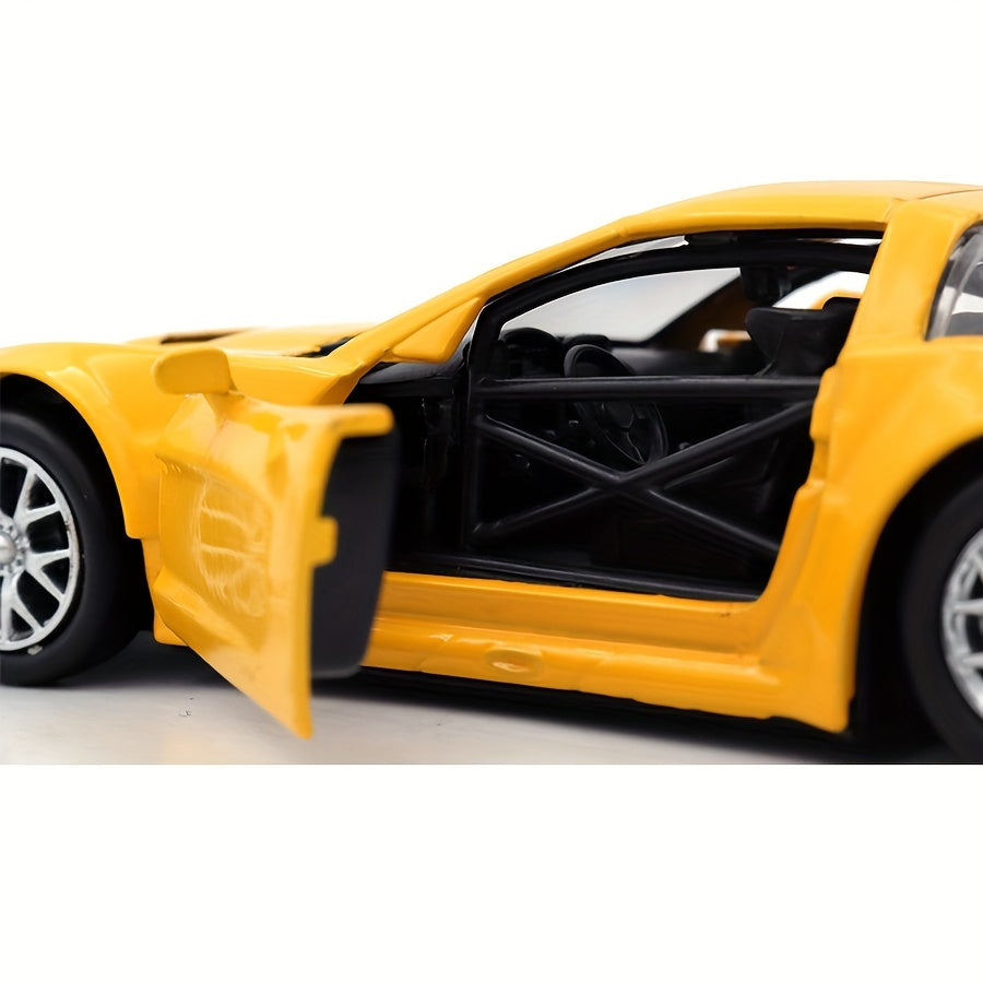 Kids 1:36 Scale Vintage Zinc Alloy Car Model Open Doors Pull-Back Action