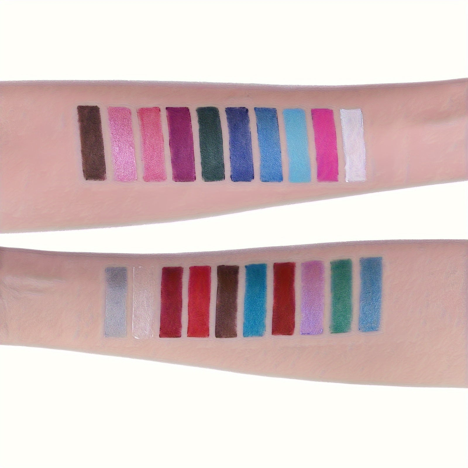 12-Piece Waterproof Eyeliner Set with Shimmering Effects, Eyeshadow and Highlighter