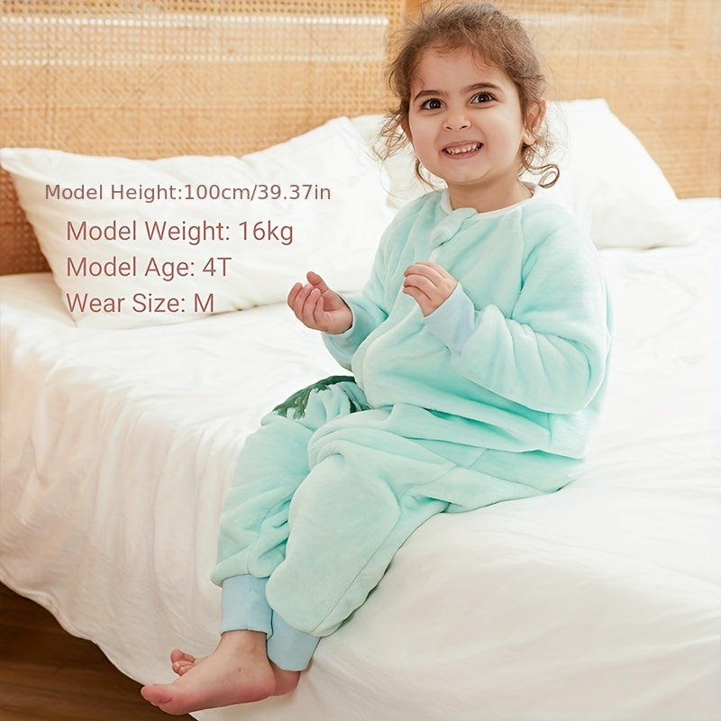 Детский спальный конверт из фланели, весна-осень, комбинезон, предотвращение kicking, комфортная температура