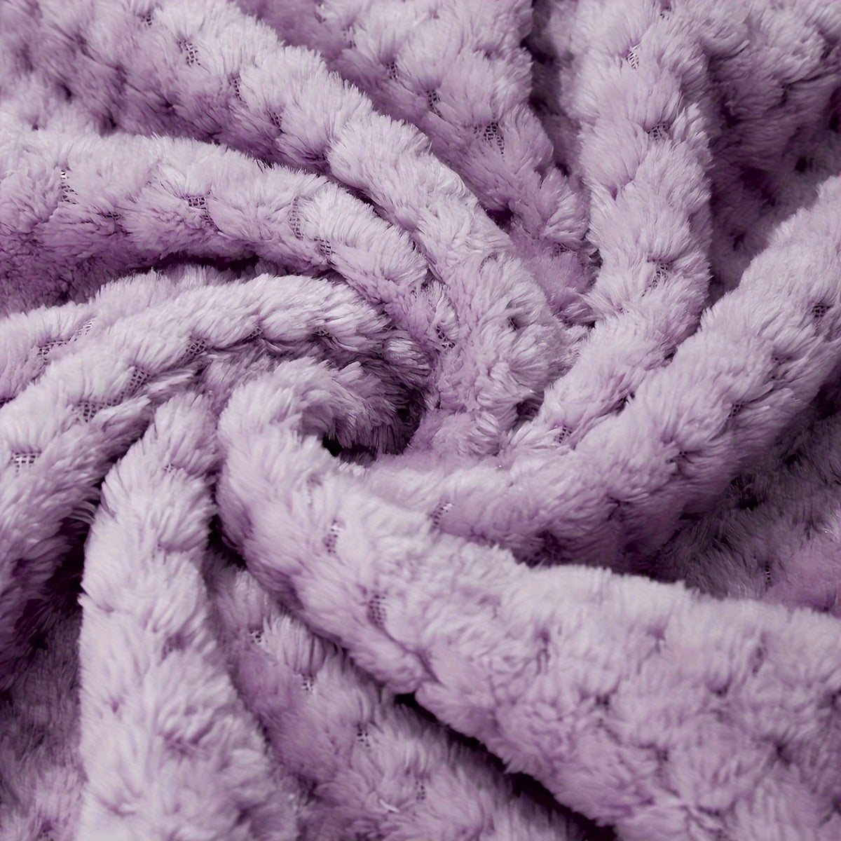 Infant Baby Comforter Purple Coral Fleece Swaddle Blanket Soft Polyester