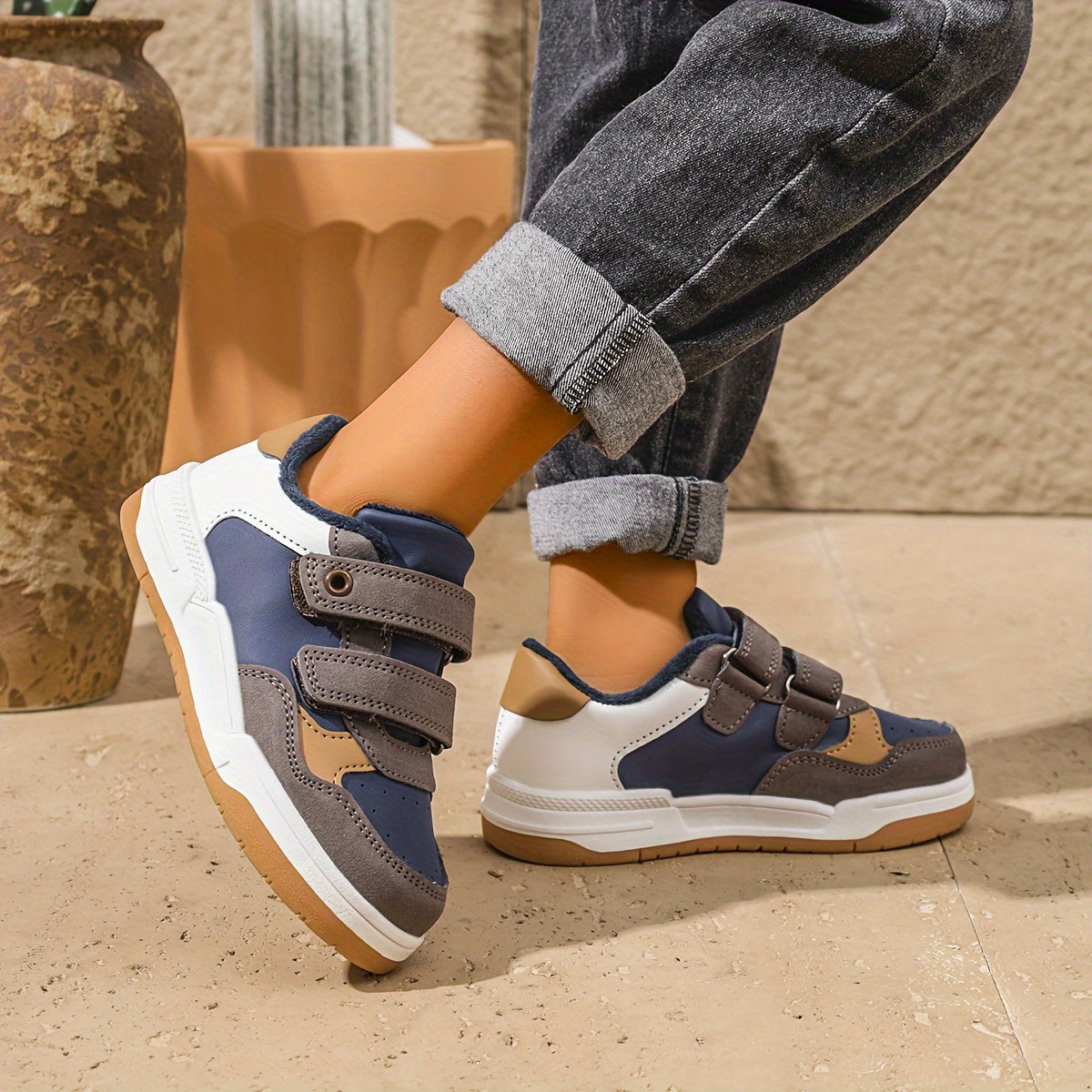 Мужские повседневные обувь с флисовой подкладкой для спорта и повседневной носки