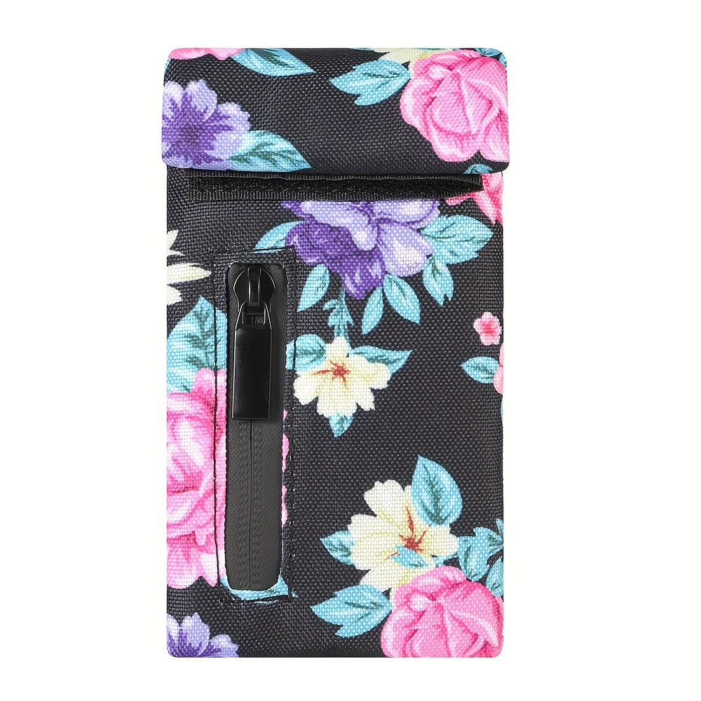 Unisex Carbon Lined Odor Proof Pouch with Zipper Storage Bag