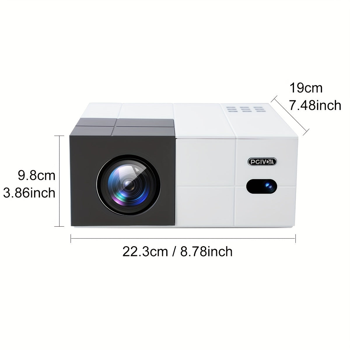 Proyector WiFi Full HD 1080P 500 lúmenes portátil con altavoz incorporado