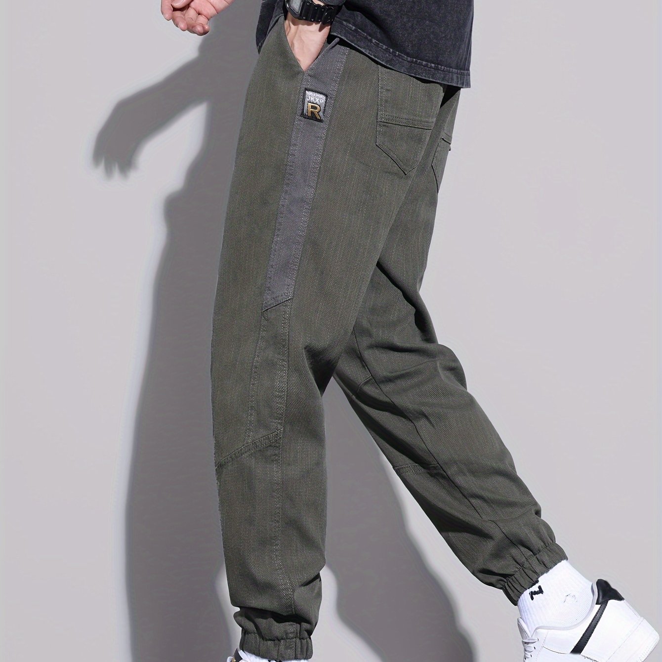 Men's Cotton Joggers with Drawstring for Fall and Winter