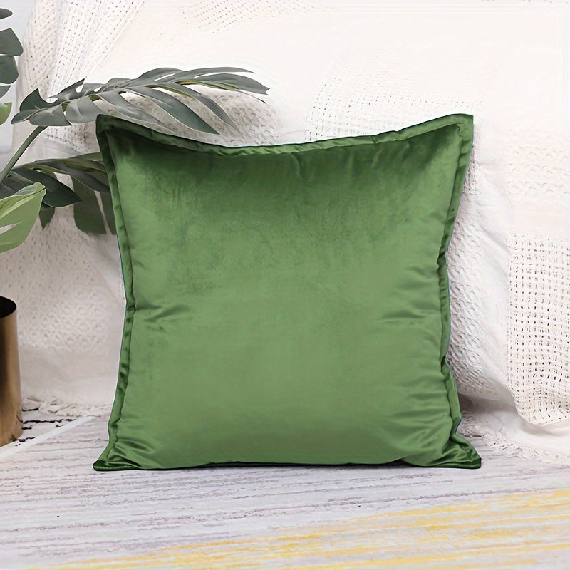 Shirin rangli divan yostiq qopqog'i uchun yumshoq velur chetli yostiq qoplamasi, yostiq kiritilmagan.