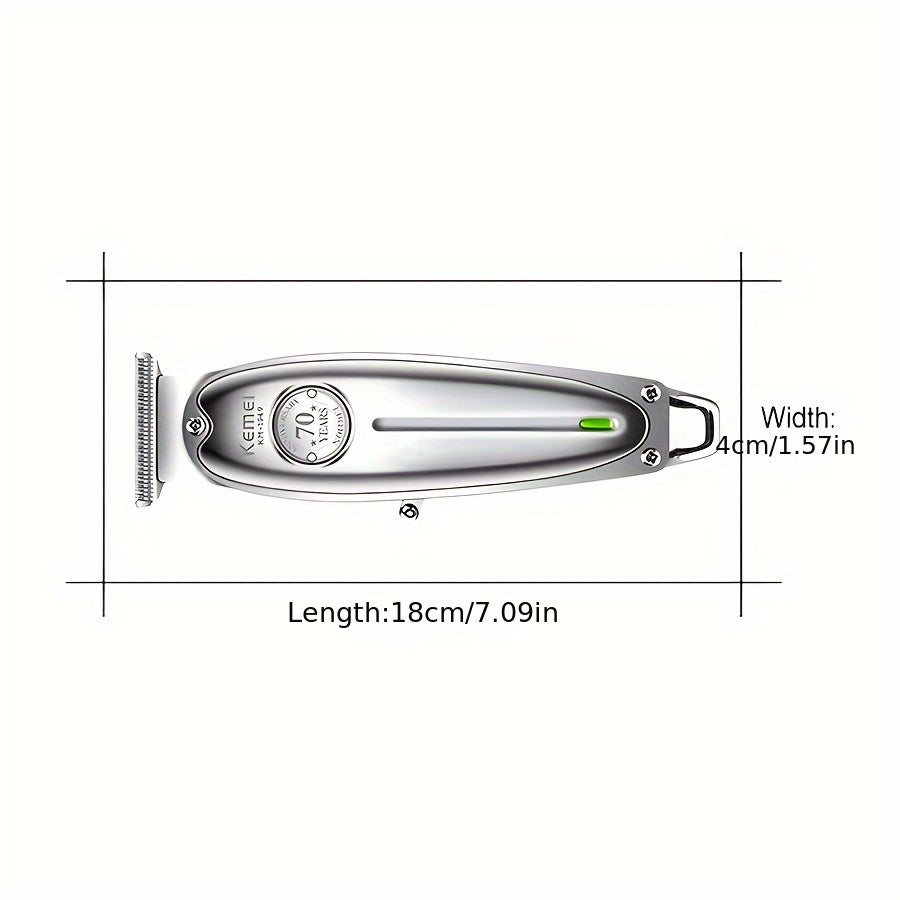 Men's Hair Clipper Trimmer Fast Charging High-Quality Metal Salon Professional