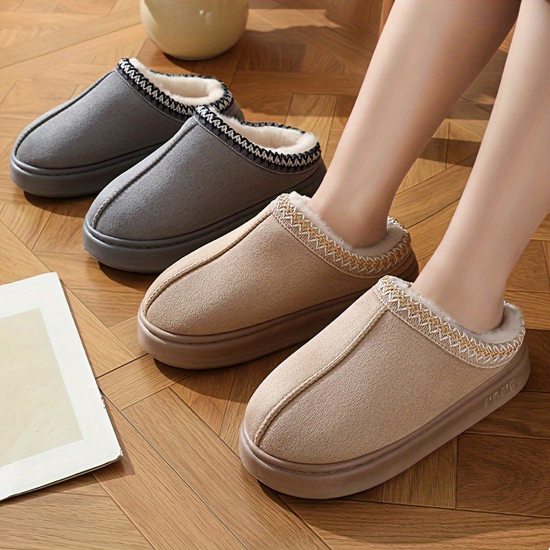 Couples' Winter Slippers Soft EVA Warm Lining Dictionary Style