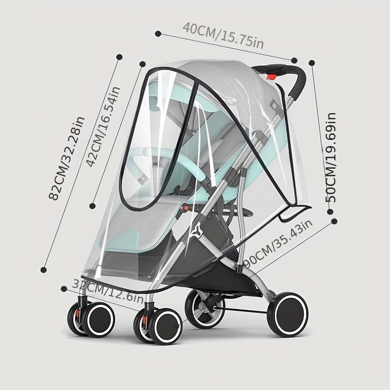 Funda para cochecito de bebé EVA impermeable, a prueba de viento, polvo y transpirable para cochecito de bebé