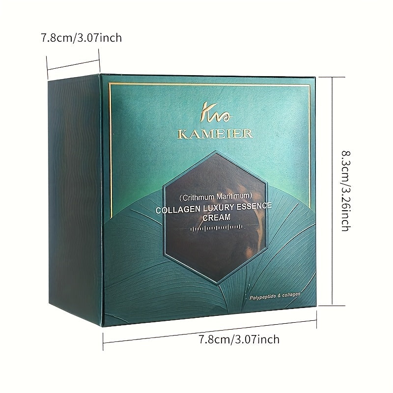 Crema facial de colágeno con hinojo marino, ácido hialurónico y glicerina 30g hidratante, humectante, para todo tipo de piel