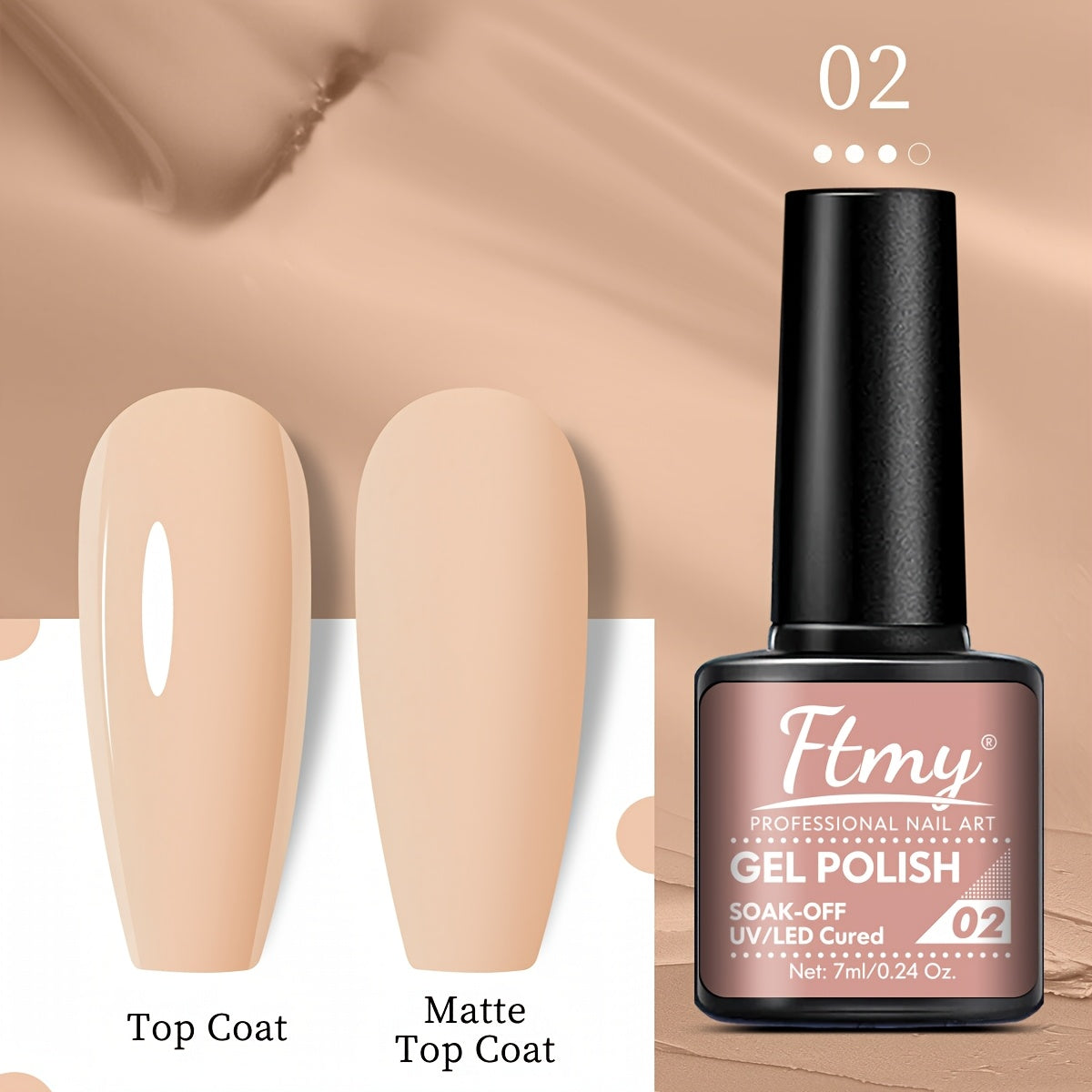 Women Gel Nail Polish Strong Bright Colors Long-Lasting