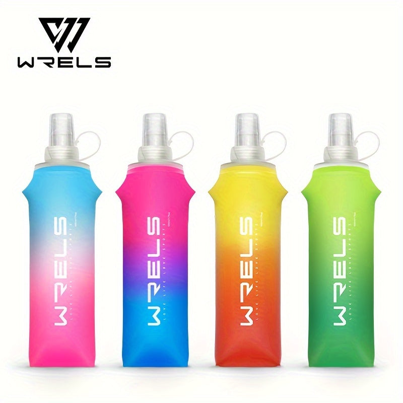 Collapsible Silicone Water Bottles 8.5oz and 17oz BPA-Free for Running Hiking Cycling