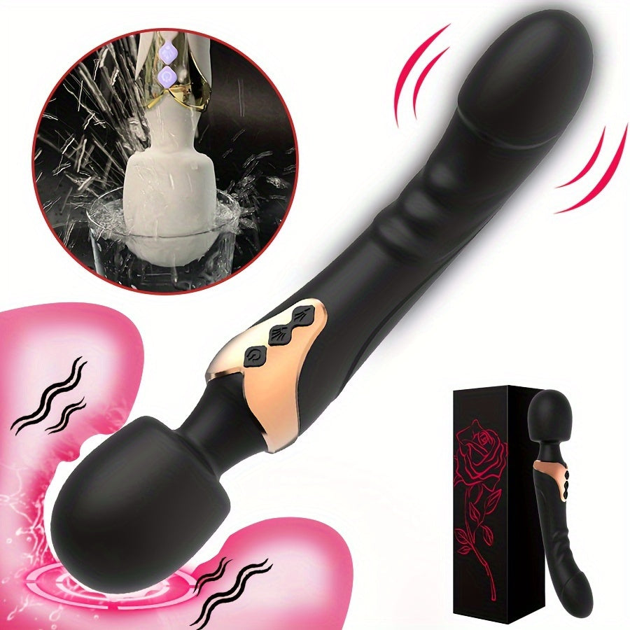 Women Silicone Dual Motor Vibrator with 10 Modes G-Spot Stimulator