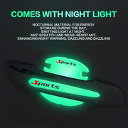 Универсальный защитный накладка на ручку автомобильной двери с ночным светом, устойчивый к царапинам и износу