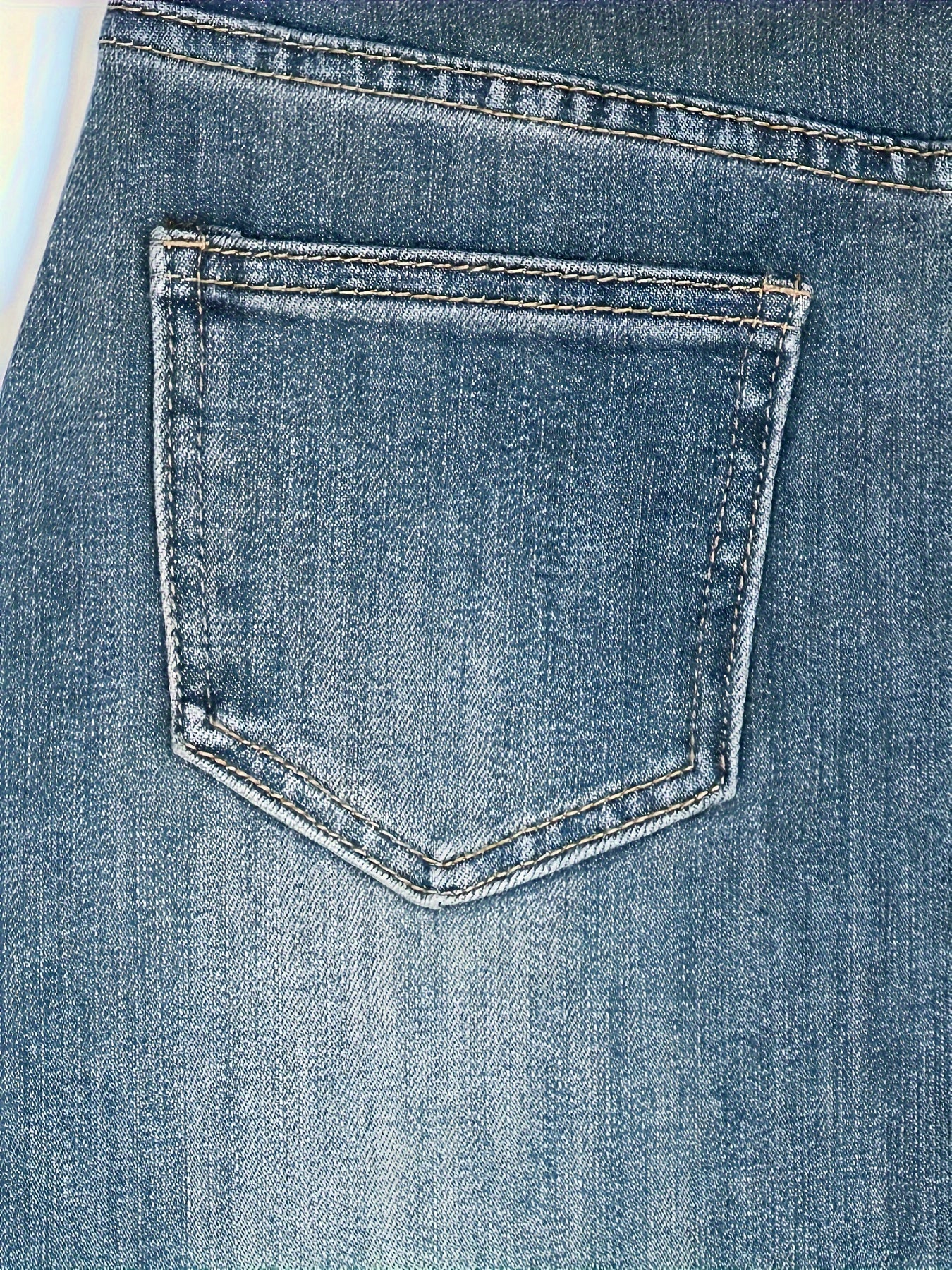 Женская юбка-миди из денима с высокой талией для полных, эластичная, с разрезом и необработанным краем