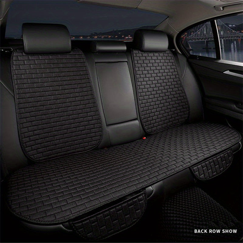 Universal Car Seat Cover Rear Seat Protector Cushion with Headrest