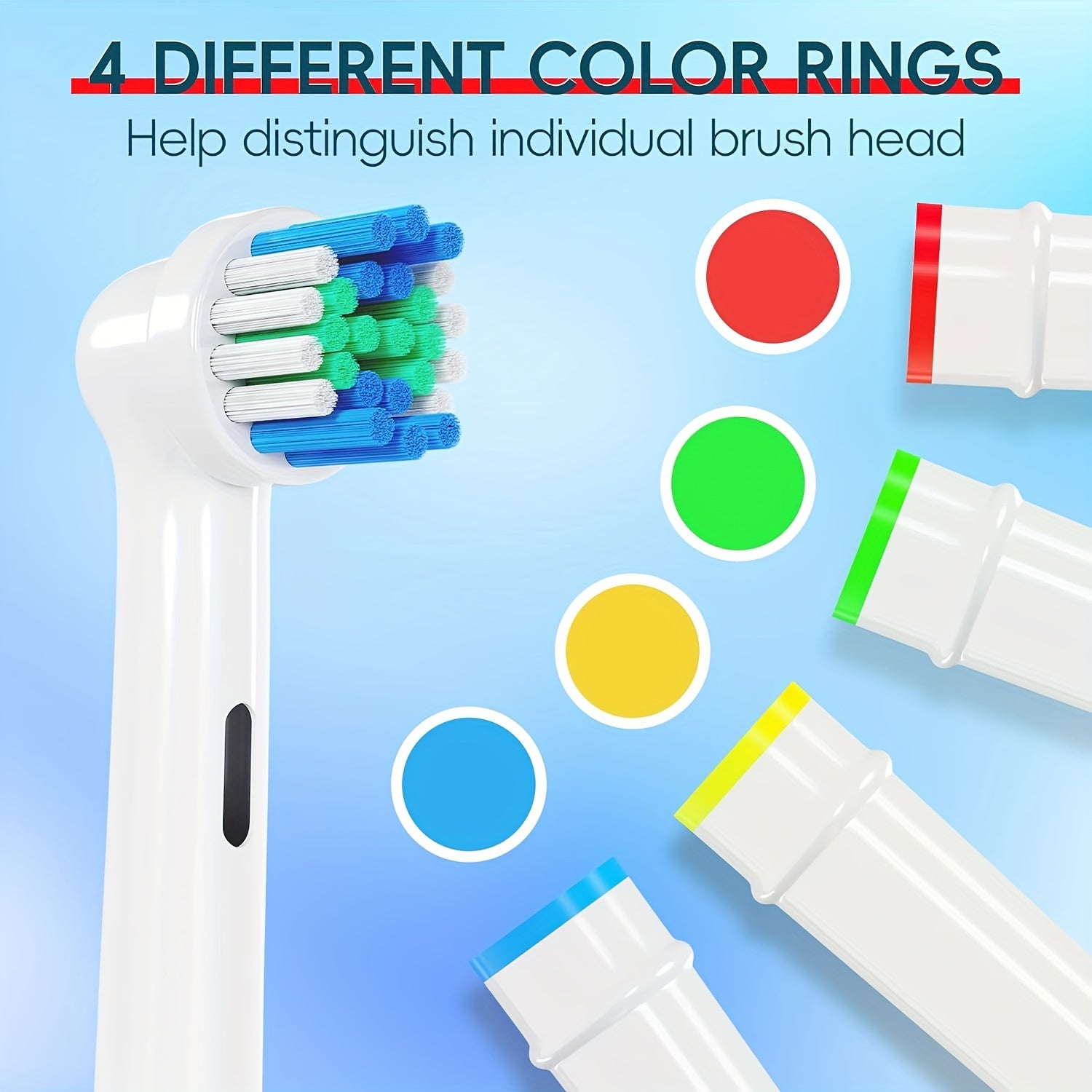 Replacement Toothbrush Heads for Precision Clean 4/8 Pack White