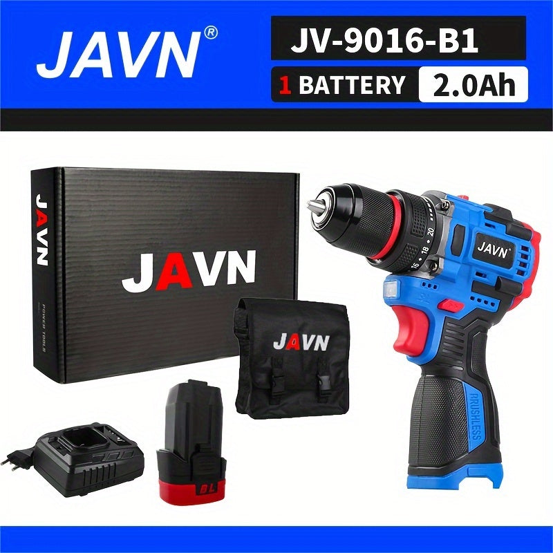 16V Brushless Cordless Mini Drill with Self-Locking Chuck 20+1 Torque Settings