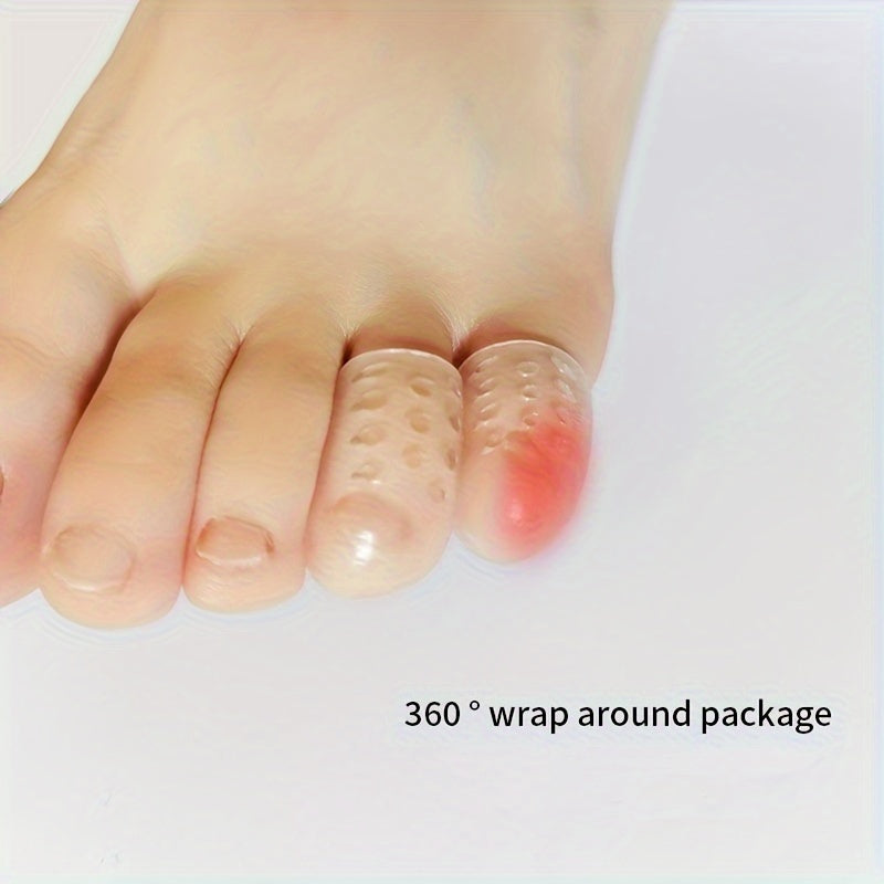 10Pcs Silicone Toe Caps Breathable Anti-Friction Blister Protectors Foot Care
