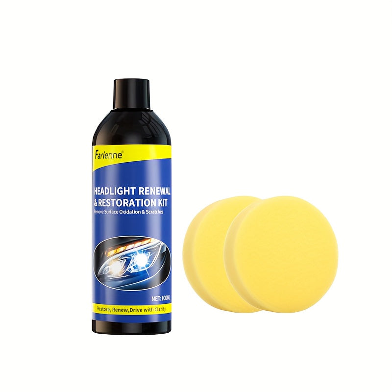 Car Headlight Repair Cream Auto Polishing Brighten and Maintain Lights