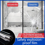 PVC Safety Glass Film 2Mil Explosion-Proof Self-Adhesive for Windows and Shower Doors