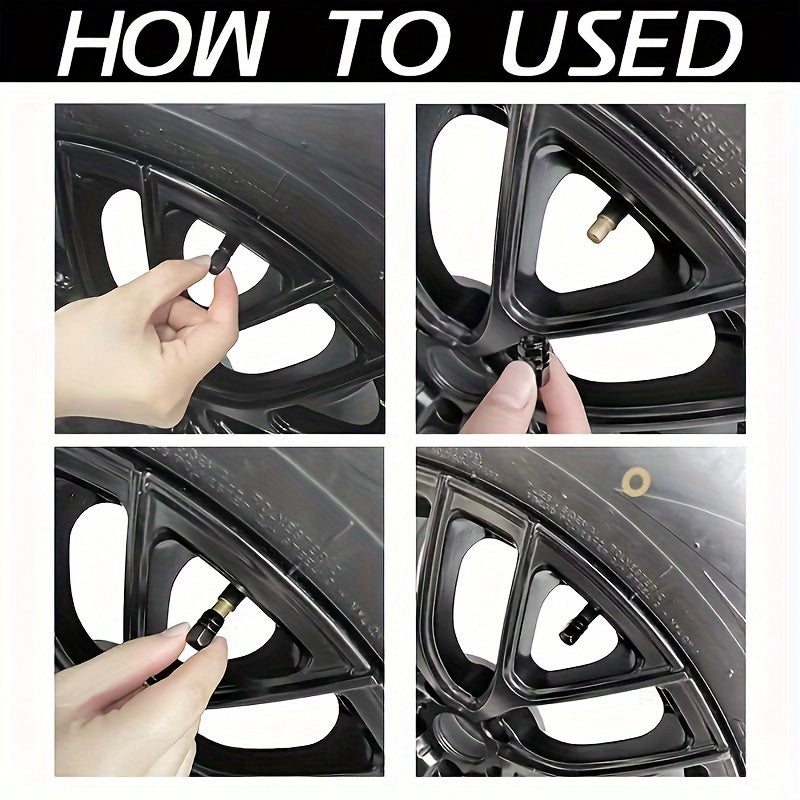 Juego de 4 tapas de válvula de neumático de aleación de aluminio para coches, motocicletas, bicicletas