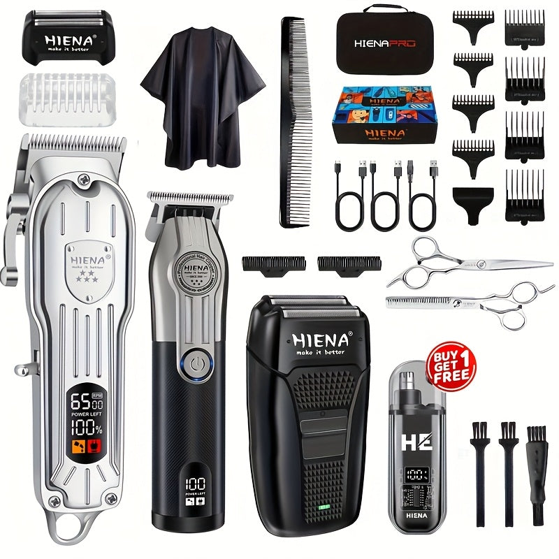 4 шт. профессиональный барберский набор USB-заряжаемый электробритва триммер борода геймер носовой триммер