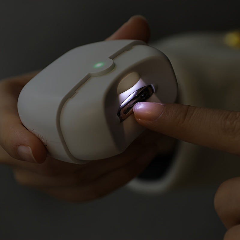 Electric Nail Clipper with Built-in Grinder Rechargeable Lithium Battery USB Charging