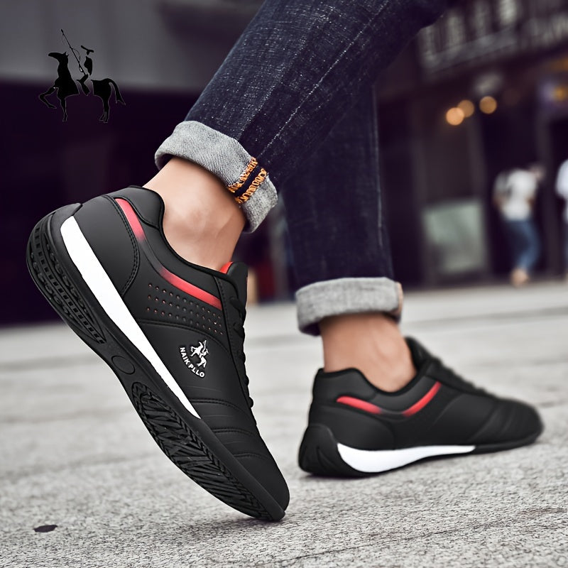 Men's Lightweight Breathable Microfiber Sneakers for Outdoor Running and Casual Wear