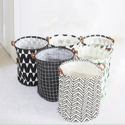 Contemporary Hemp Laundry Basket Waterproof with Handles Elongated Storage Organizer