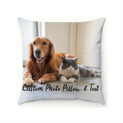Personalized Photo Pillowcase Soft Polyester with Zipper Machine Washable Gift