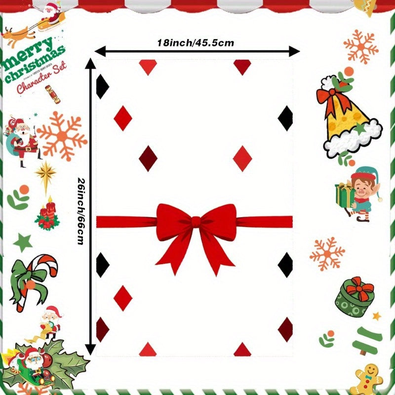 Christmas Themed Gift Wrap 18x66.04cm Winter Holiday Decoration