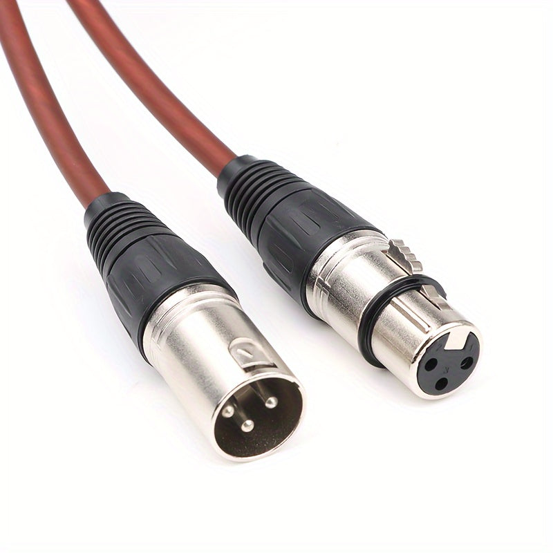 I-Zclive Premium XLR Audio Cable - Erkakdan Ayolga, Rux Qotishmasi, 3-Pin Balanslangan Mikrofon va Spiker Kabeli, Rekording Jihozlari, Preamplifikatorlar va Radio Stansiyalar uchun