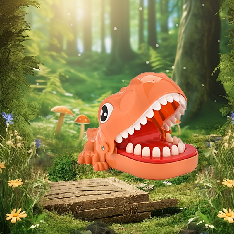 Dino Dentist Teeth Game for Kids 3+ Travel Size Multiplayer Prank Toy Dark Brown