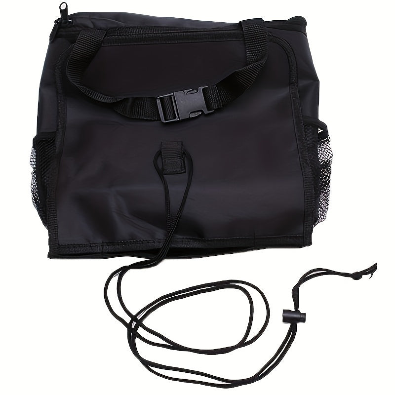 Car Seat Backrest Warmer Waterproof Storage Bag Black Hanging