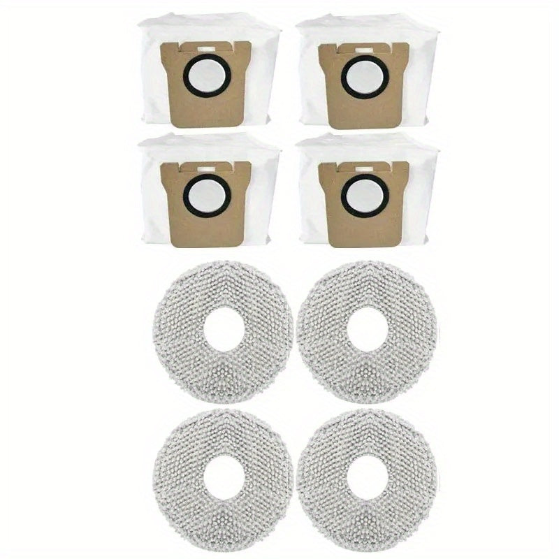 Xiaomi MiJia Omni B101/1S/X10+/Dream S10/S10 Pro uchun vakuum tozalagich sumkalari va axlat tuzog'i, yog'och va mato pollarni tozalash uchun mos - 8 dona paketda keladi.