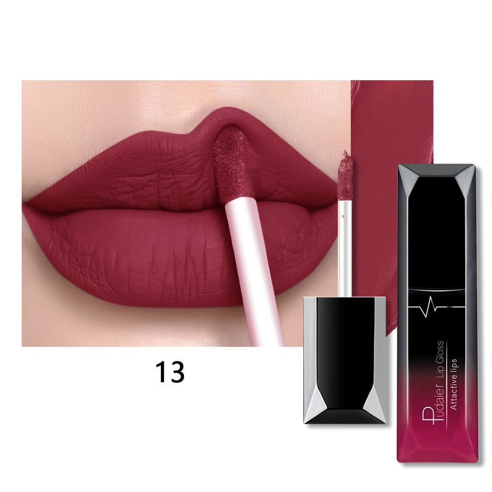 Women Matte Lip Glaze Liquid Lipstick Waterproof Long-Lasting Non-Transferable