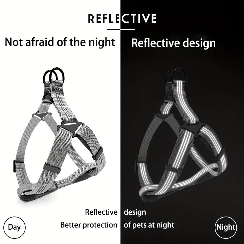 Reflective No-Pull Dog Harness Soft Nylon Vest for Large Breeds and Puppies