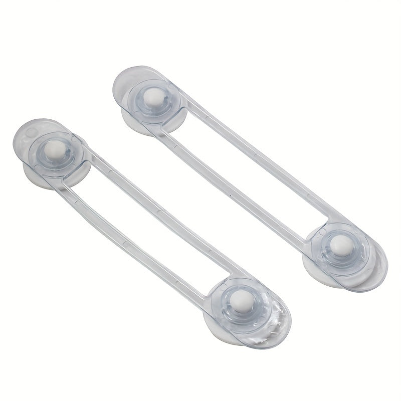 Child Safety Locks 10-Pack Transparent Strap Drawer Locks for Childproofing