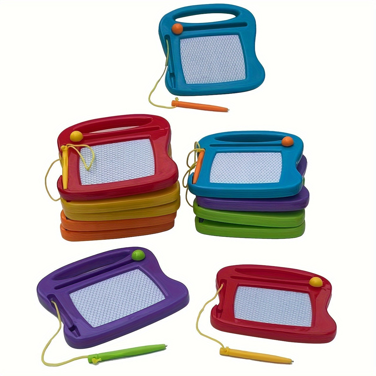 12 Pack Kids Magnetic Drawing Boards Erasable Doodle Sketch Pads for Children Ages 3+