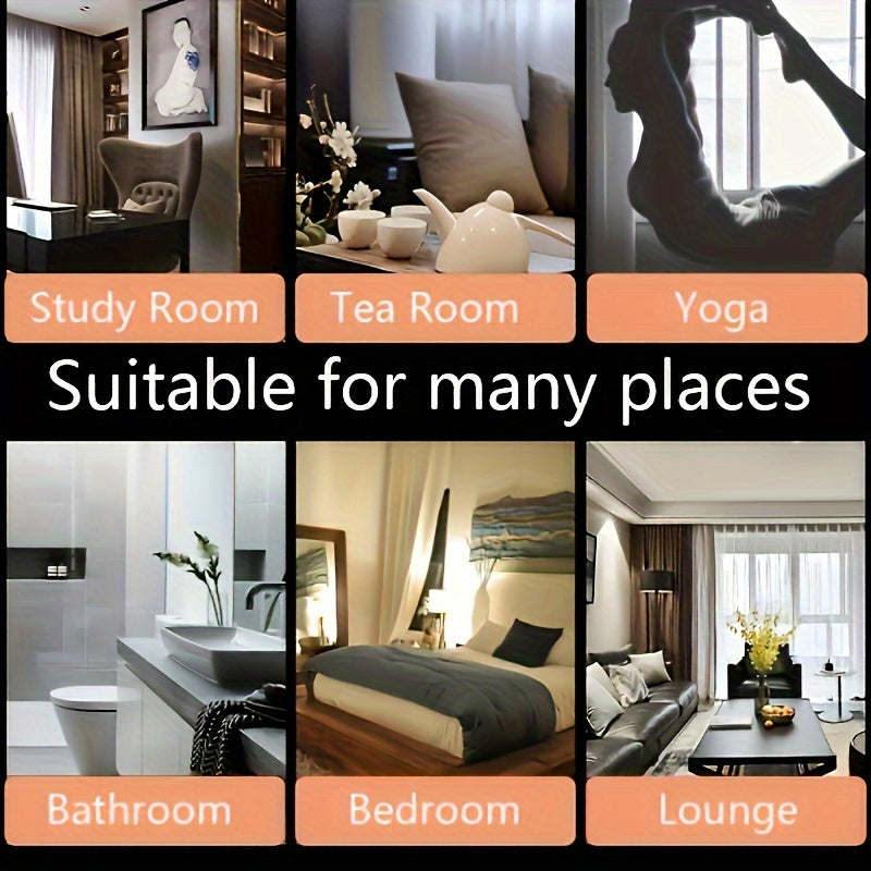 60 ta aralash hidli konus bilan suv toshqini orqaga oqadigan tutun yoqgich, uy, ofis va ish uchun. Meditatsiya va dam olish uchun ideal.