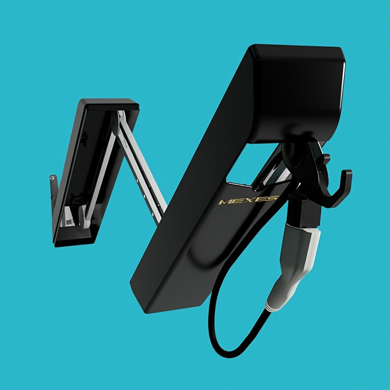 Electric Car Charging Cable Arm Bracket Adjustable Push-Pull Design White Gold Storage Slots