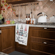 Festive Snowflake Christmas Tree Kitchen Towel 45x66cm Soft Polyester Durable