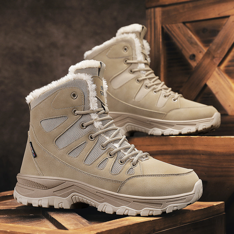 Men's Canvas Casual Outdoor Shoes Light Gray Durable Comfort