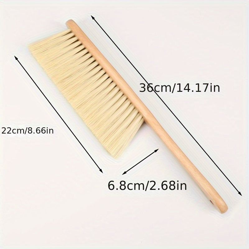 Bed Sweeping Brush with Handle Soft Bristles for Dust Removal Furniture Cleaning