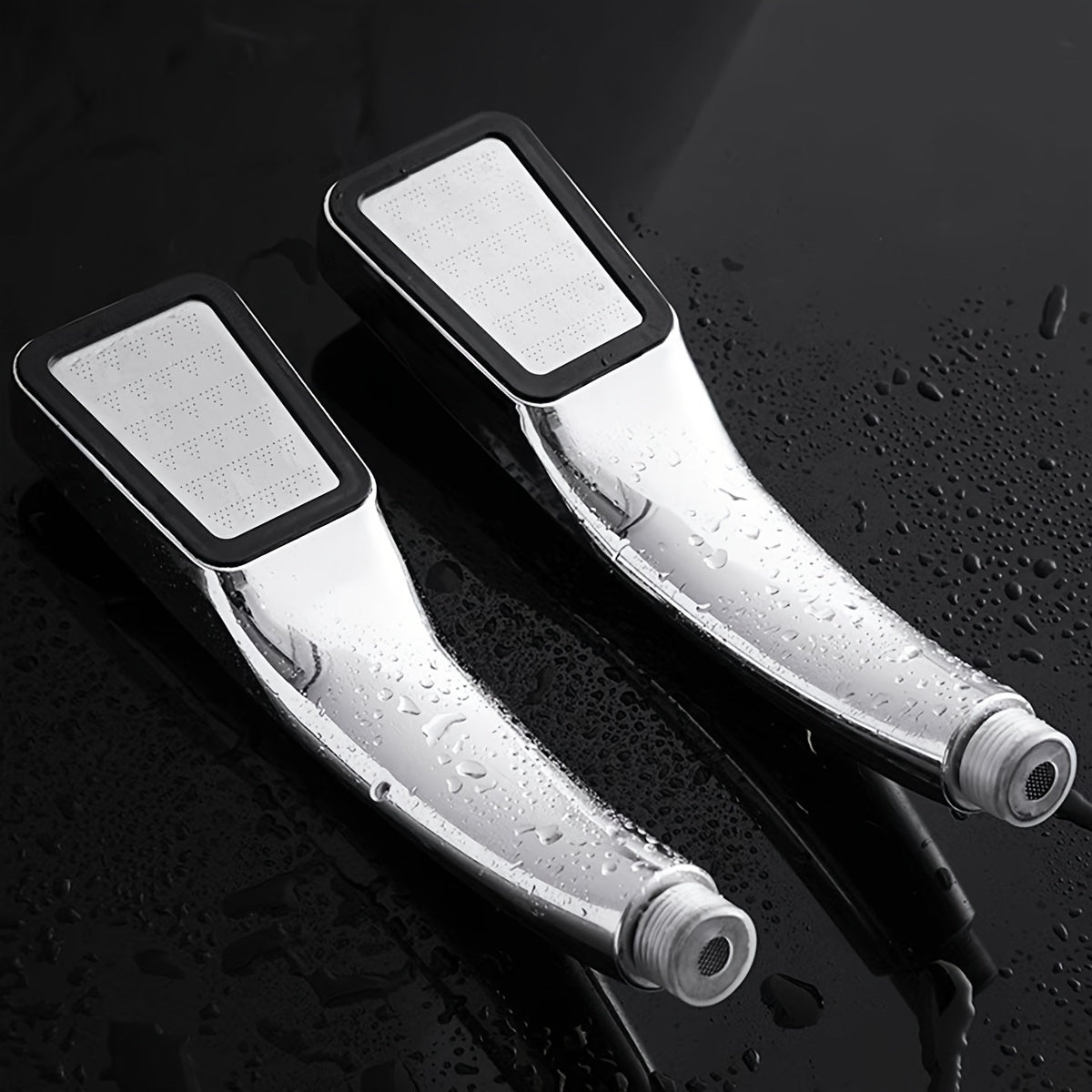 Pressurized Water-Saving Handheld Shower Head with 300 Holes Lotus Shape Plastic