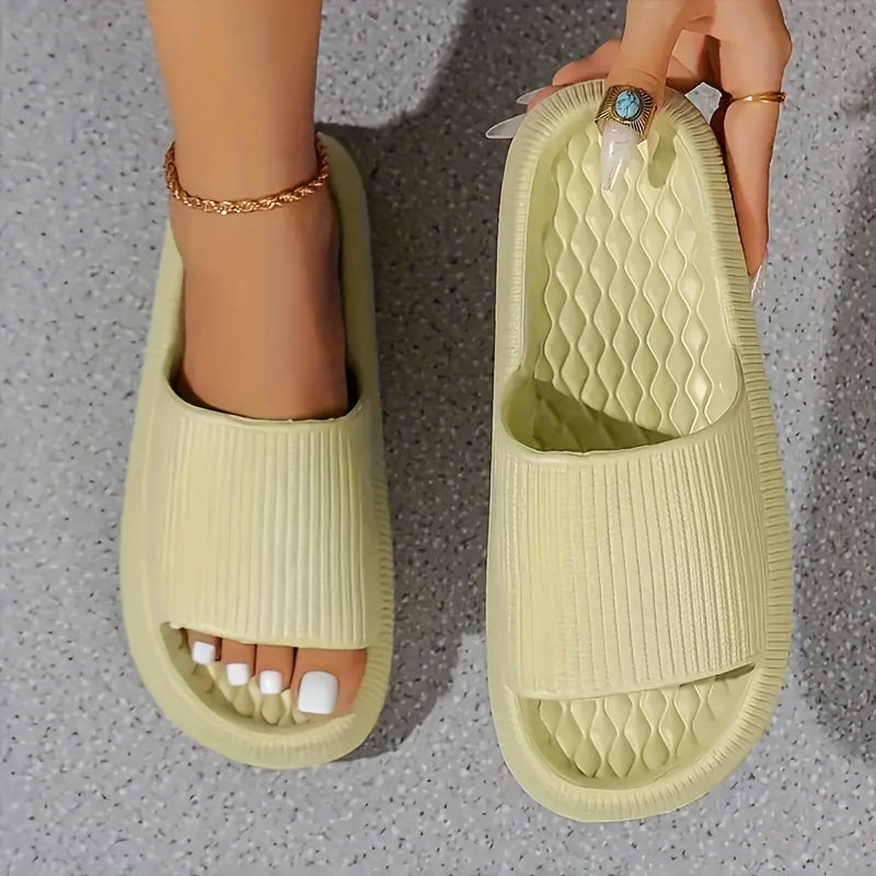 Unisex EVA Slides Soft Cushioned Open Toe Indoor Outdoor Slippers