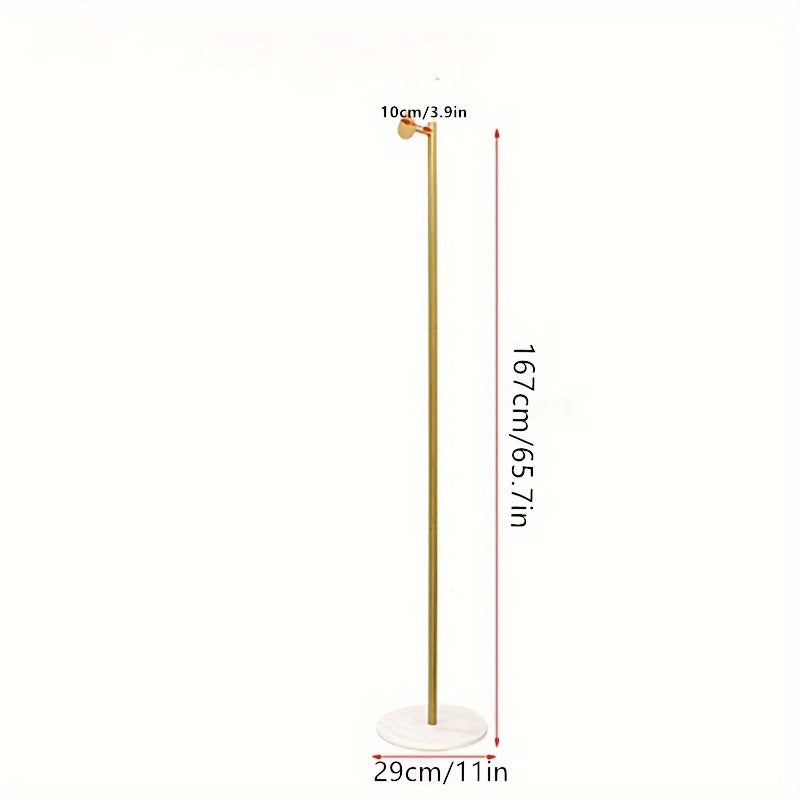 Perchero de pie con barra única para almacenamiento en dormitorio