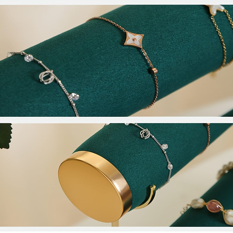 Wooden Jewelry Organizer Stand with 3 Tiers for Necklaces Bracelets and Accessories